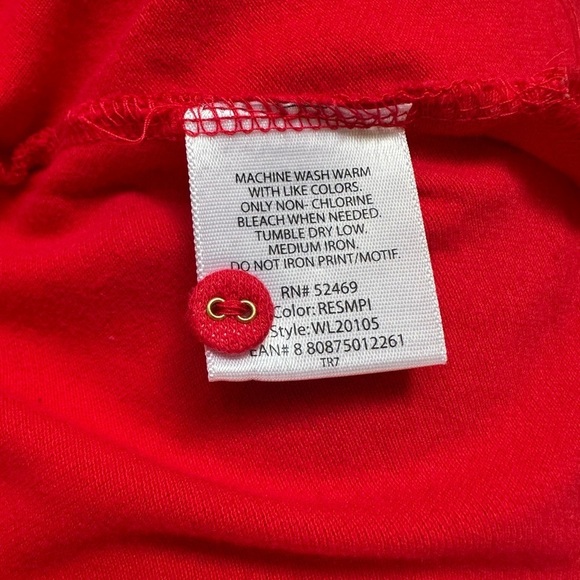 White stag, red short sleeve polo shirt,  pineapple XL EUC - Picture 8 of 8